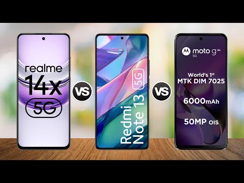 Realme 14x 5G vs Redmi Note 13 5G vs MOTO G64 5G