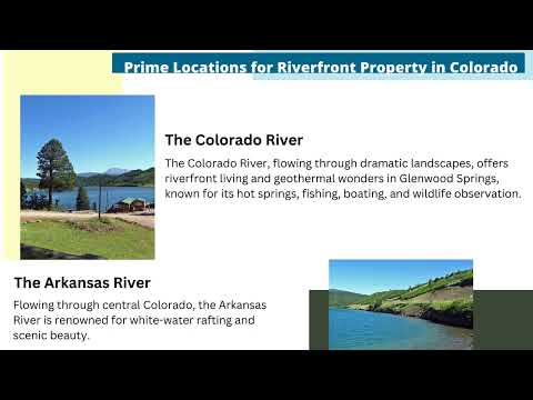 Riverfront Property in Colorado