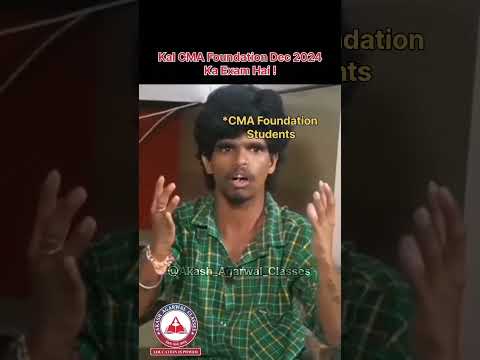 Dekhte Dekhte Ye Din Aagaya 😳😳 #cmafoundationexams #cmafoundationdec24