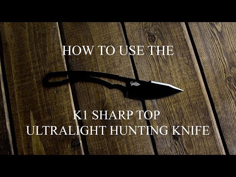 How To Field Dress Animals with the The K1 Sharp Top Hunting Knife by Iron Will Outfitters