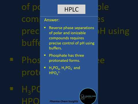 HPLC - Phosphate buffer #analyticalchemistry