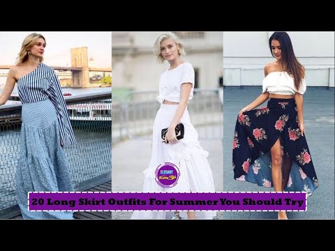 17  Long Skirt Outfits For Summer You Should Try | Cute Outfits, Clothes, Fashion