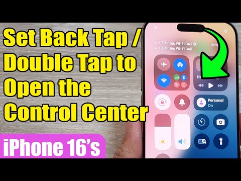 📱✨ How to Set Back Tap/Double Tap to Open Control Center on iPhone 16/16 Pro/16 Pro