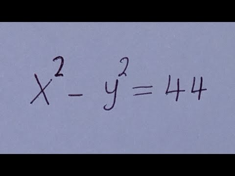 Harvard University Admission Interview Trick X^2-Y^2=44 | Is There A Solution? | Best Trick