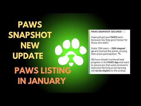 Paws Snapshot Update | Paws Snapshot New Update | Paws Listing In January | Paws Listing in 17 Jan |