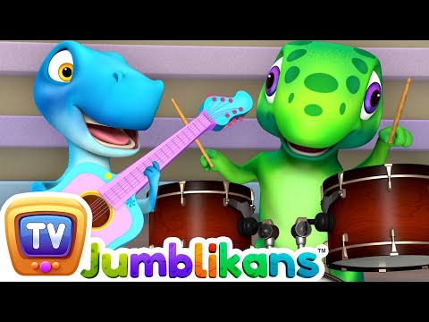 Musical Instruments Song with Jumblikans Dinosaurs – ChuChuTV Toddler Learning Videos