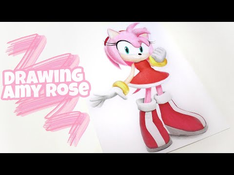 Drawing Amy Rose - Sonic the Hedgehog