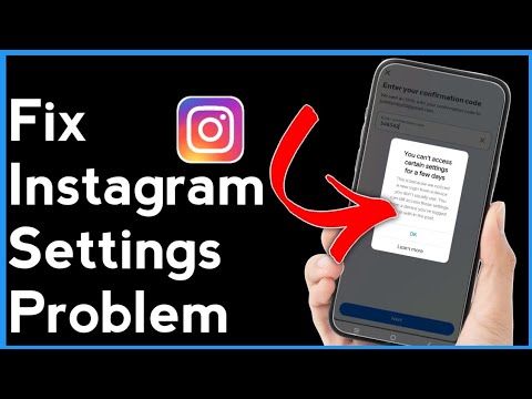 How to Fix You Can't Access Certain Settings For a Few Days Instagram Problem 2024