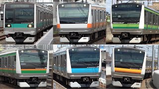 車両数は日本一！JR東日本E233系通過集