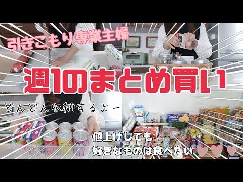 【まとめ買い】引きこもり専業主婦の週1のストレス発散の日🔥/収納・冷凍保存