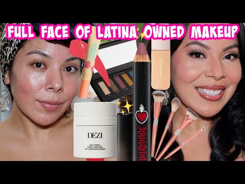 FULL FACE OF LATINA OWNED BEAUTY ( FULL GLAM & HAIR)