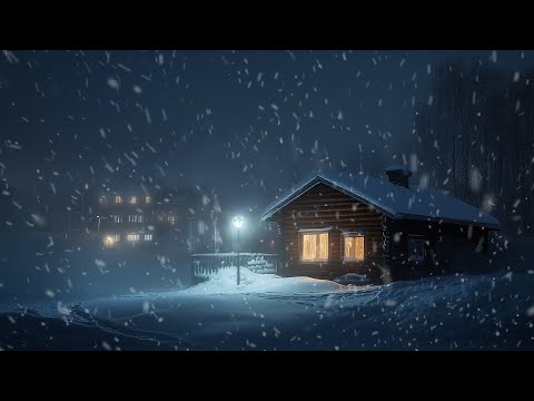 Blizzard Echoes at a Abandoned Cabin | Blizzard Sounds for Sleep, Relax | Wild Winds & Blowing Snow