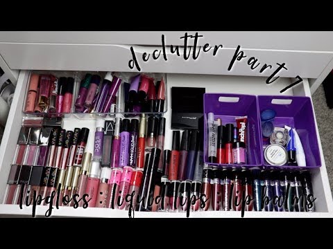 Declutter Vlog #35 | Lip Glosses, Liquid Lips, & Lip Balms