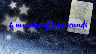 6 minutes of rain and thunder sounds🌧⛈️ || #relaxingasmr #rainasmrrelax #asmrforsleep ⛈️🌧❤️🥰