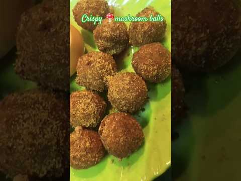 Crispy mushroom 🍄 balls#food #sridevithoughts #mushroom#crispyballs  #eviningsnacks