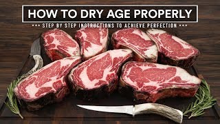 How to DRY AGE BEEF AT HOME Properly - 45 Day Aged Bone in Ribeye