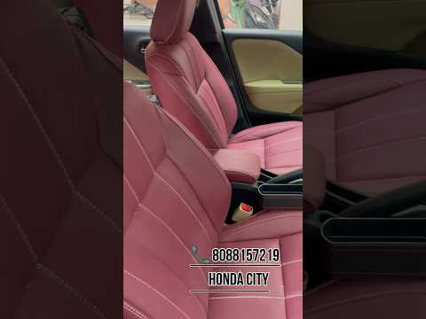 Honda city seat covers upgrade with oem fitment 👌#trending#viral #youtubeshorts#modified #karnataka