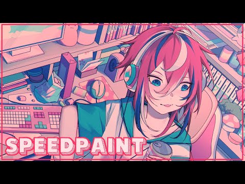 gaming room ✦ speedpaint【CLIP STUDIO PAINT】