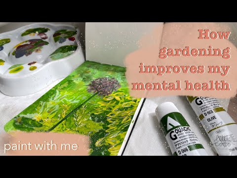 How gardening improves my mental health | Painting with Holbein Acrylic Gouache