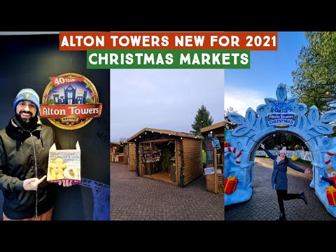 Alton Towers Vlog - *NEW* For 2021 The Christmas Markets -  Food, Gifts And Lots of Greedy Ducks