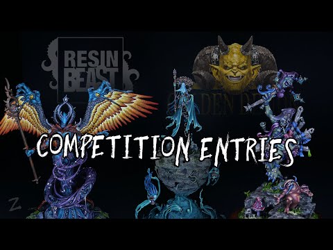 Competition Entries for Golden Demon & Resin Beast