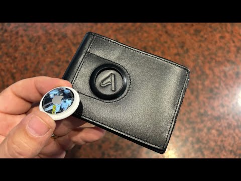 Never Lose it! Compact Leather Wallet with Integrated Airtag Slot