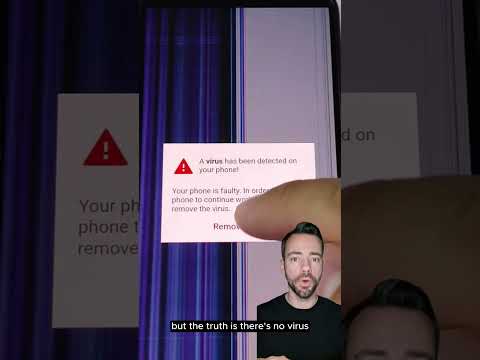 Smartphone scareware: cracked screen as a result of virus?