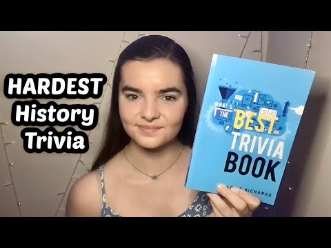 ASMR Whispering 65 HARD History Trivia Questions