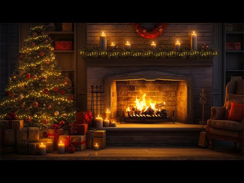 Warmth of Christmas🎄🔥 The Sound of a Crackling Fireplace | Christmas Wonderland