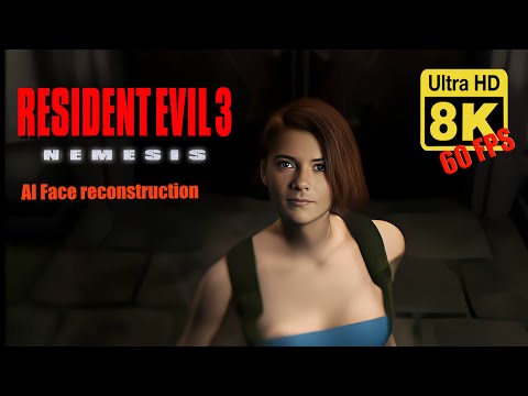 Resident Evil 3 Clock Tower Scene ( AI Face reconstruction Test)