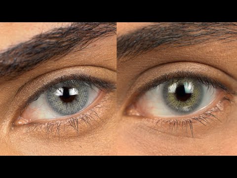 Grey-Green Contact Lenses | Hidrocor Ipanema VS Anesthetic Gris