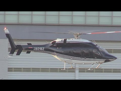 Helicopter BELL429 JA01BZ Takeoff and Landing