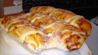 フジパン「ピザパン」試食レビュー　Japanese Bread "Pizza bread"