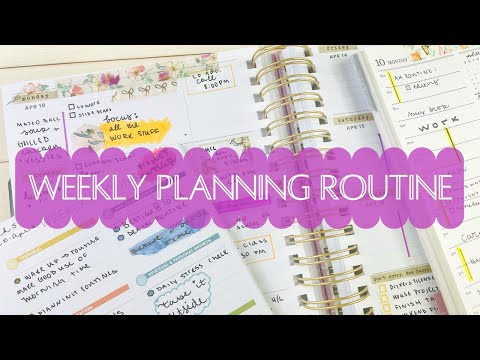 Weekly Planning Routine | Wrapping my big work project, Passover meal planning & spring STICKERS!