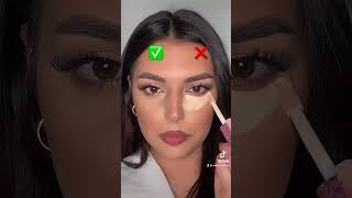 How to apply concealer properly ✅ ❌ #concealer #concealerhacks #makeuphacks #makeuptutorial #makeup