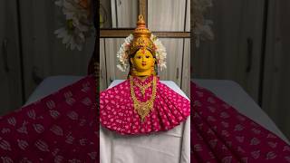 Varalakshmi vratham pooja decoration ideas | | Kalasam decoration with blouse piece #shorts