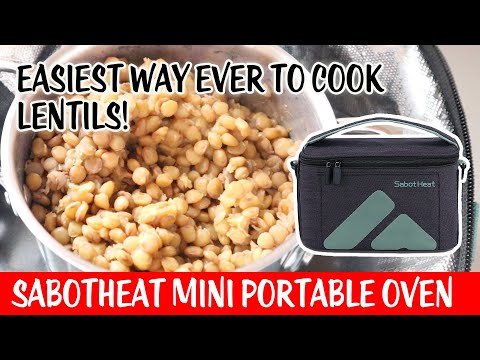 Easiest Way Ever To Cook Lentils! Sabotheat Mini Portable Oven