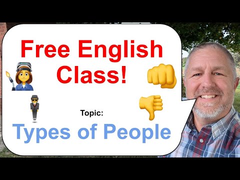 Let's Learn English! Topic: Types of People 🕴️👩‍🏭👎