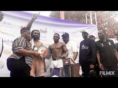 SHADIR Musa Vs DRC's Samuel Muloko Weighing Done,SHADIR At 75.6Kgs,Muloko @75.9 ABU E&C AfricaTtitle