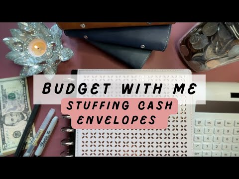 STUFFING CASH ENVELOPES FOR MONTHLY BILLS Pt. 1 | Paying Bills a Month in Advance | Budget With Me