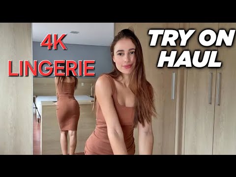 BEST DRESS SEE THROUGH LINGERIE OUTFITS - TRANSPARENT TRY ON HAUL (4K) 2024