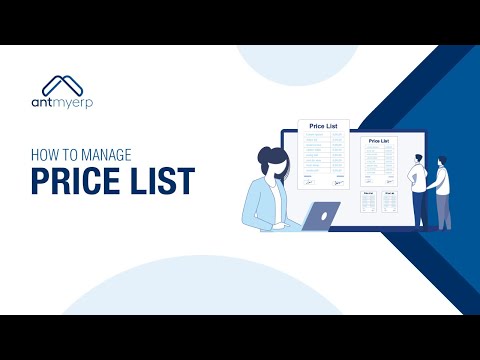 Manage Price List | Finance Model | AntMyERP- English