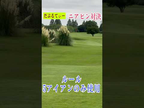 兄弟で165ヤード5アイアンでニアピン対決してみた✨️#ゴルフ #golf #ドラコン #ドラコンプロ #jpda #坂中亨 #小澤友