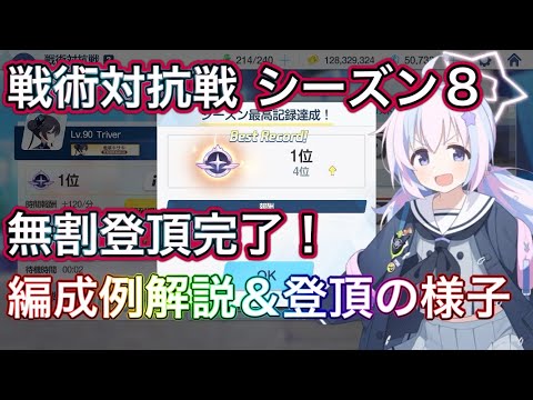 【ブルアカ】戦術対抗戦 シーズン8 無割登頂完了！ 編成例の基本&応用解説 登頂の様子 ずんだもん音声字幕解説 biimシステム 【ブルーアーカイブ】#ブルアカ