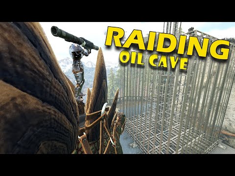 Raiding The Alpha Tribes Oil Cave! | Ark PvP