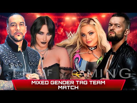 WWE 2K24 • Mixed Gender Tag Team Match - Damian Priest Rhea Ripley VS Liv Morgan Finn Balor | WWE