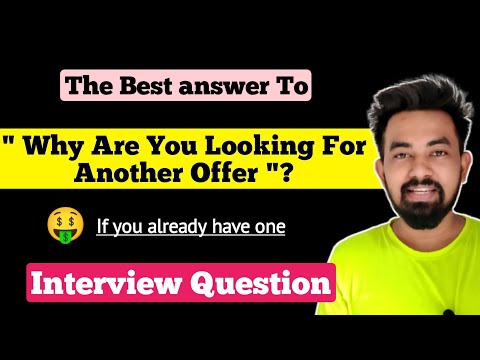 Why Are You Looking For Counter Offer? || Company Switch Interview Question || Chandan Patel