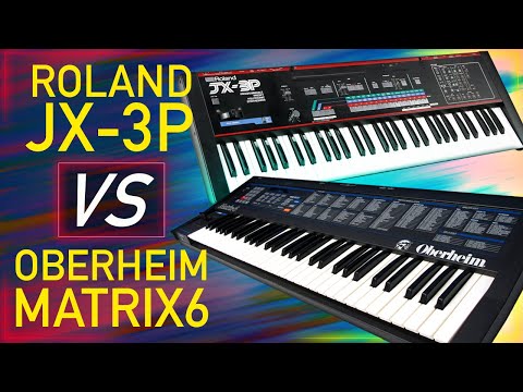 OBERHEIM MATRIX 6 vs ROLAND JX-3P: Live Comparison of 2 Legendary Synths