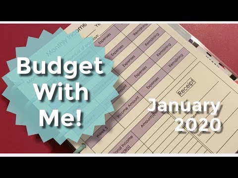 Monthly Budget With Me - January 2020 Household Budget with Real Numbers - Paycheck to Paycheck