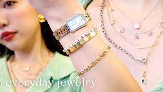 [Eng subs] my everyday jewelry 💍✨Earrings/necklace/bracelet/ring